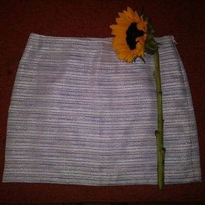 White/Blue/Silver Club Monano Mini Skirt